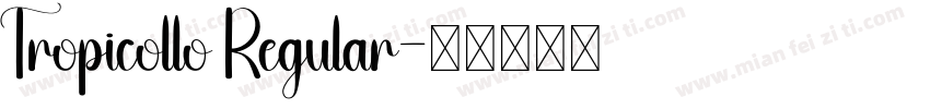 Tropicollo Regular字体转换